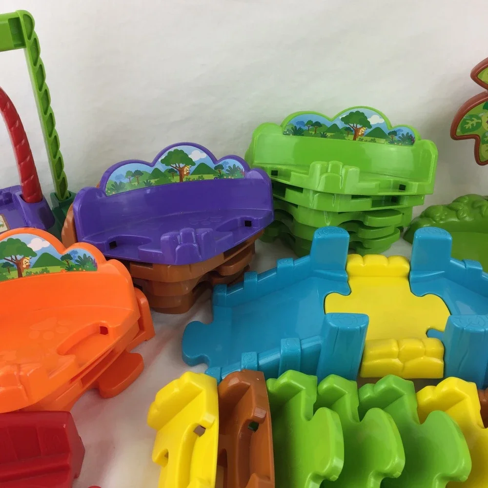 VTech Go Go Smart Animals Monkey Rhino Figures 55 Track Pieces Tested